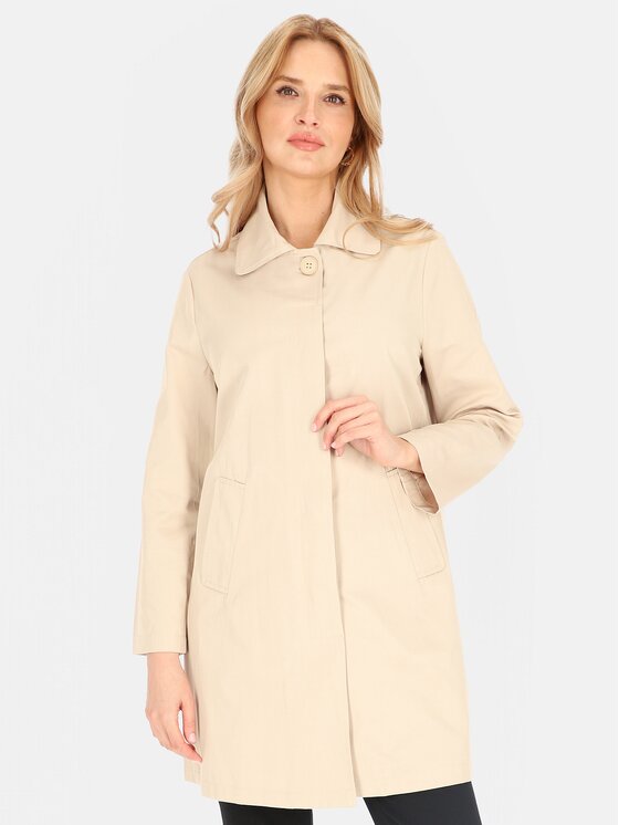 Perso Perso Prechodný kabát BLE252535F Béžová Regular Fit