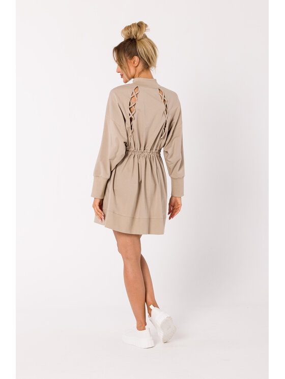 Made of Emotion Made of Emotion Každodenní šaty M733 Béžová Premium Fit