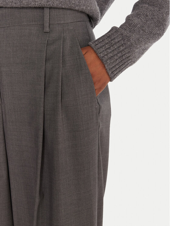 Weekend Max Mara Weekend Max Mara Palazzo kalhoty Adelfi 2525136072 Šedá Wide Leg