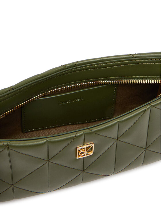 Calvin Klein Calvin Klein Soma Quilted Small Shoulder Bag LV04F3327G Zaļš