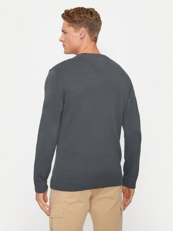 Tommy Jeans Tommy Jeans Sweter Essential DM0DM19429 Szary Slim Fit