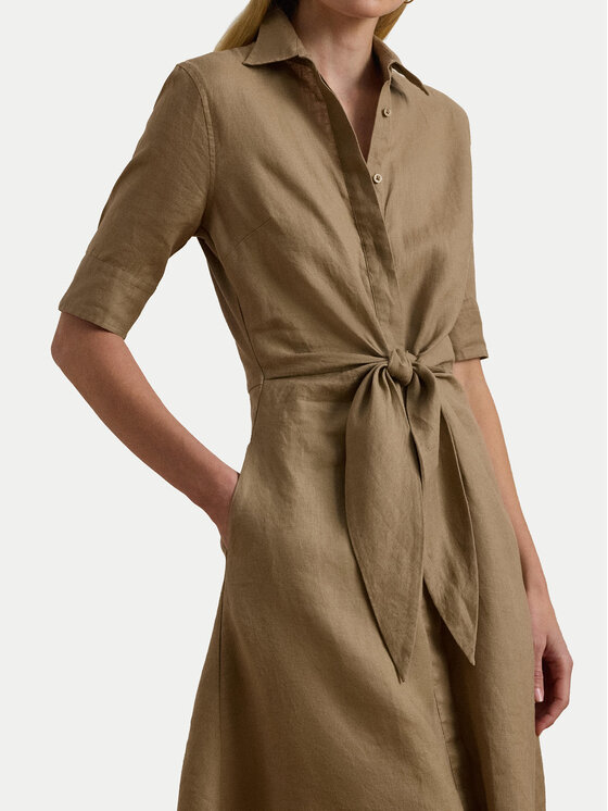 LAUREN RALPH LAUREN LAUREN RALPH LAUREN Rochie tip cămașă 200905667016 Bej Regular Fit