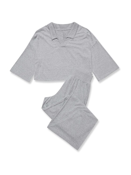 Esotiq Esotiq Piżama 42077 Beżowy Regular Fit