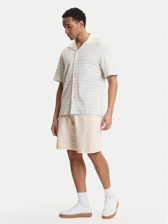 Guess Guess Sportiniai šortai M6GD16 K3088 Écru Regular Fit