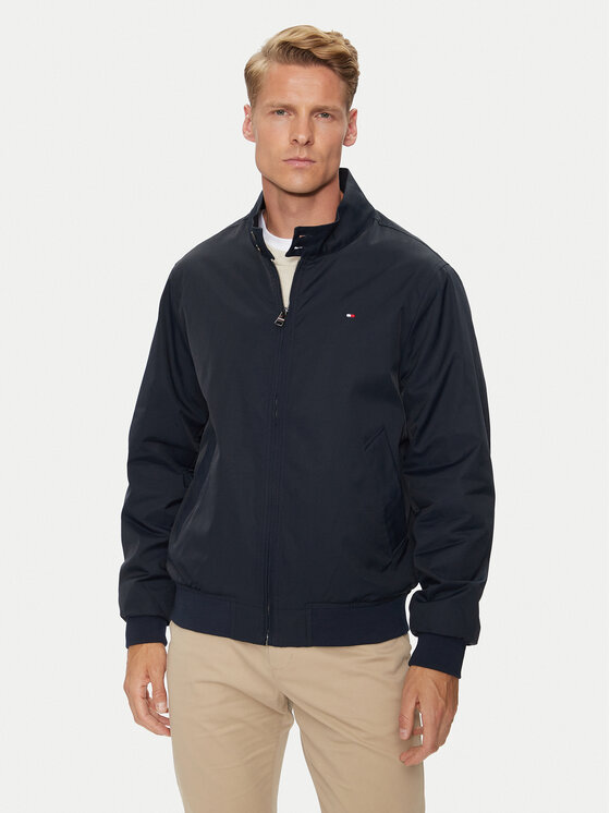 Tommy Hilfiger Pārejas jaka Club Harrington MW0MW35670 Zils Regular Fit