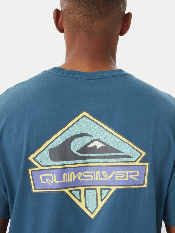 Quiksilver Quiksilver Marškinėliai Crystal Jet EQYZT08023 Mėlyna Regular Fit
