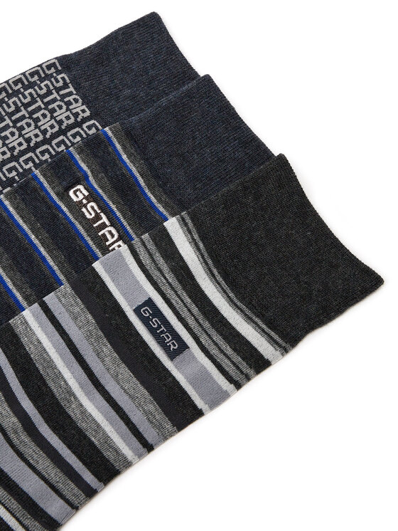 G-STAR G-STAR Довгі шкарпетки AS_G-STAR_W_047_SS25 (3-PACK) Чорний
