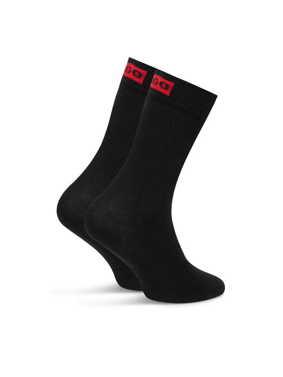 HUGO HUGO 2er-Set hohe Damensocken 50502046 Schwarz