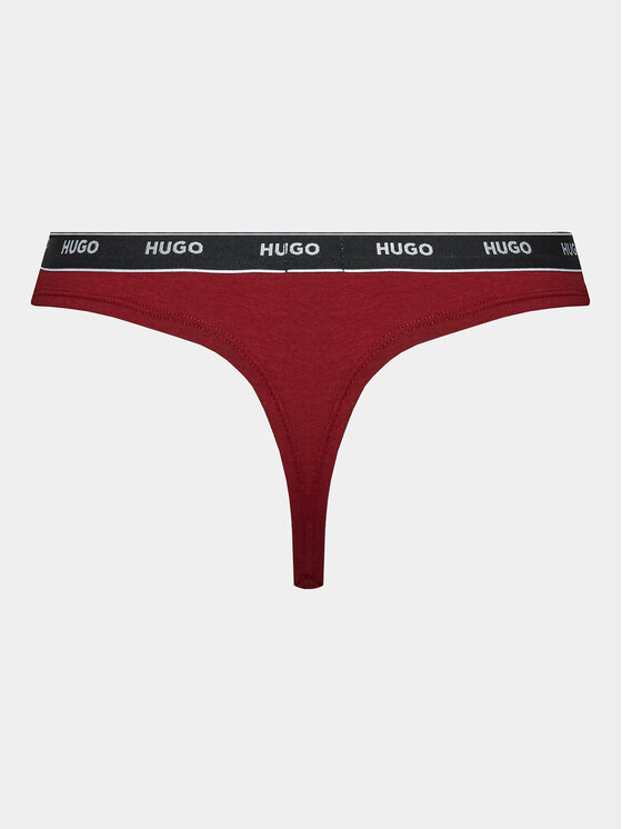 HUGO Hugo Sada 3 kusů string kalhotek 50480150 Barevná