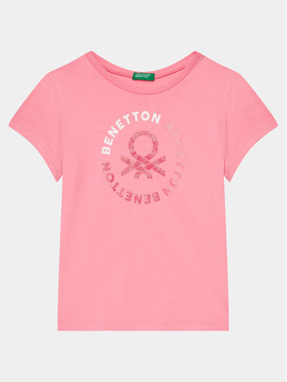 United Colors Of Benetton Tricou 3I1XC10H8 Roz Regular Fit