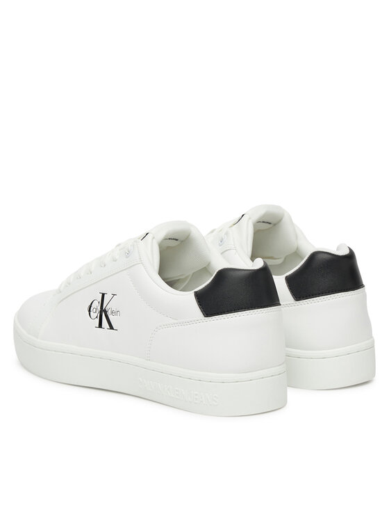 Calvin Klein Jeans Calvin Klein Jeans Sneakersy Classic Cupsole Mono Lth YM0YM01369 Bílá
