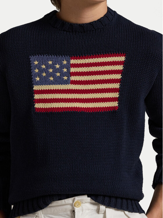 Polo Ralph Lauren Polo Ralph Lauren Sweter Hunter 323668285001 Granatowy Regular Fit