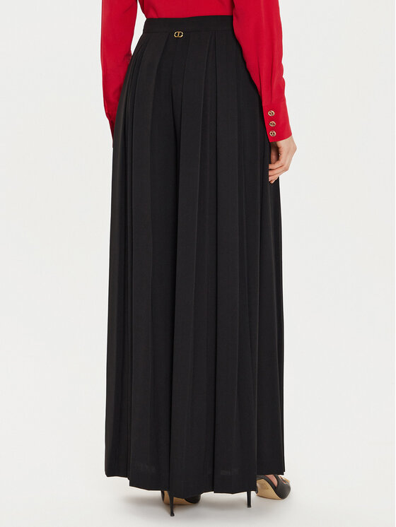 TWINSET TWINSET Palazzohose 242TT2172 Schwarz Wide Leg