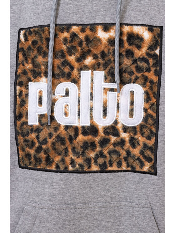Palto Palto Bluza Leopard Szary Long Fit