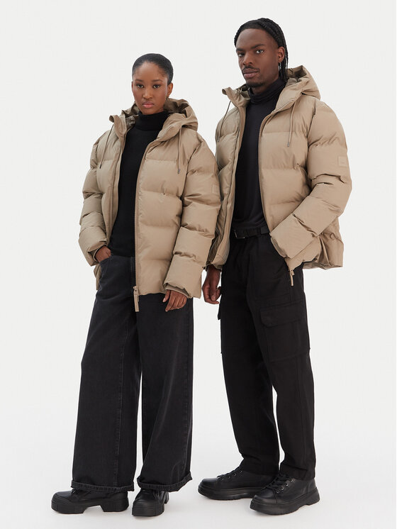 Rains Rains Winterjacke Unisex 15120 Beige Regular Fit