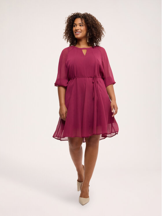 Fiorella Rubino Fiorella Rubino Sukienka codzienna 7080L001276N009 Bordowy A-Line Fit