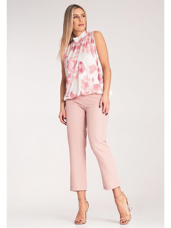 FIGL FIGL Blúzka M1143 Ružová Regular Fit