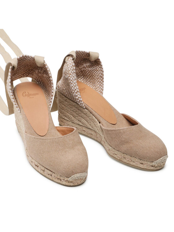 Castañer Castañer Espadryle Carina/6/002 021644-2017 Beżowy