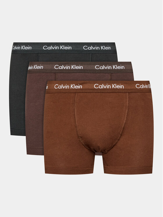 Calvin Klein Underwear Комплект 3 чифта боксерки 0000U2662G Кафяв
