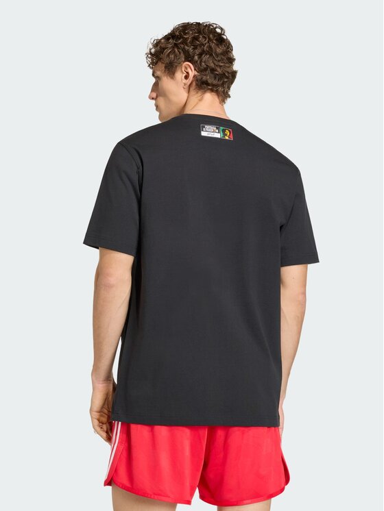 adidas adidas Koszulka techniczna Bob Marley Czarny Regular Fit