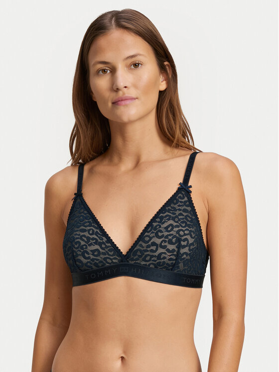 Tommy Hilfiger Tommy Hilfiger Bralette rinnahoidja UW0UW06345 Tumesinine