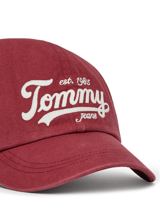 Tommy Jeans Tommy Jeans Cap Archive Script AM0AM13550 Rot