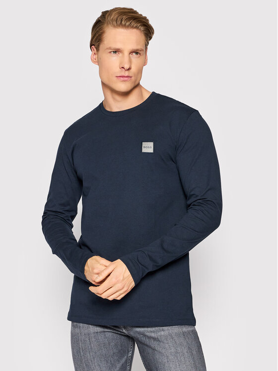 Longsleeve Tacks 1 50462772 Blu scuro Regular Fit