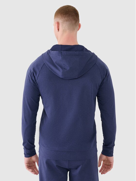 4F 4F Felpa tecnica 4FWSS25TFSWM512-30M Blu scuro Regular Fit