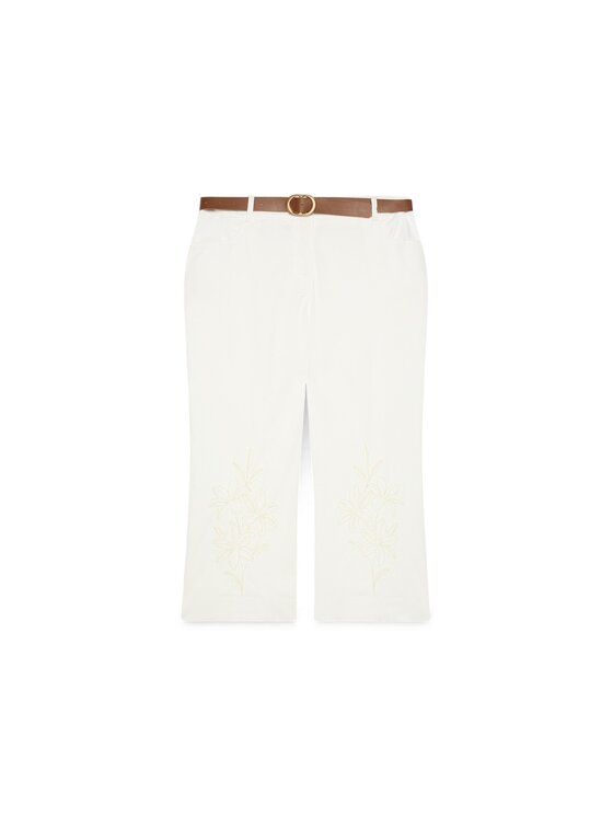 Fiorella Rubino Fiorella Rubino Pantaloni di tessuto P083T005491N011 Bianco Regular Fit