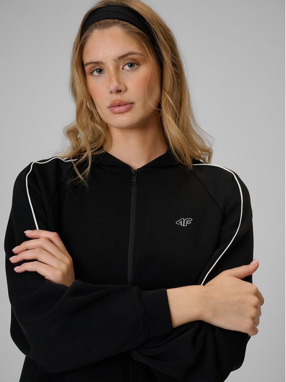 4F 4F Mikina 4FRSS26TSWSF2990-20S Černá Relaxed Fit