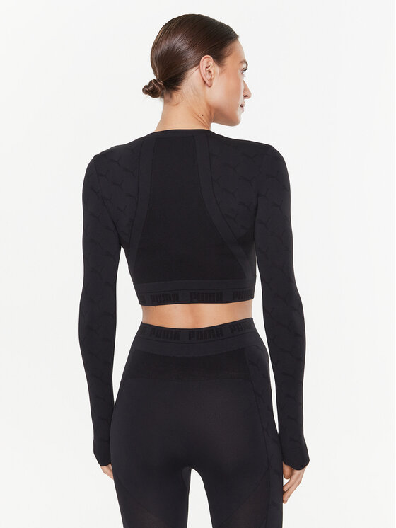 Puma Puma Tehniline särk Evoknit 673092 Must Slim Fit