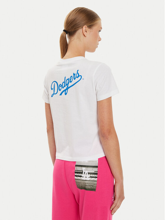 Champion Champion T-särk League LA Dodgers 116469 Valge Regular Fit