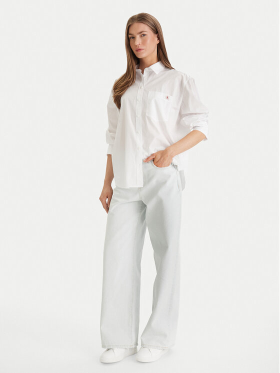 Calvin Klein Jeans Calvin Klein Jeans Košulja LV047F147G Bijela Relaxed Fit