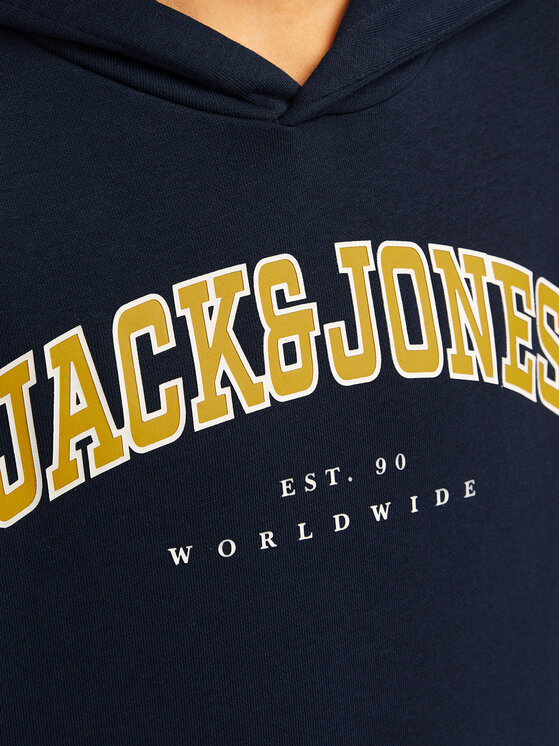 Jack&Jones Junior Jack&Jones Junior Majica dugih rukava Caleb 12259564 Tamnoplava Relaxed Fit