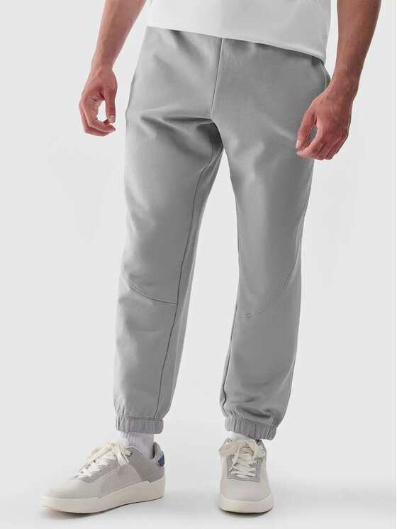 4F 4F Pantaloni da tuta 4FRAW24TTROM1171-27S Grigio Regular Fit