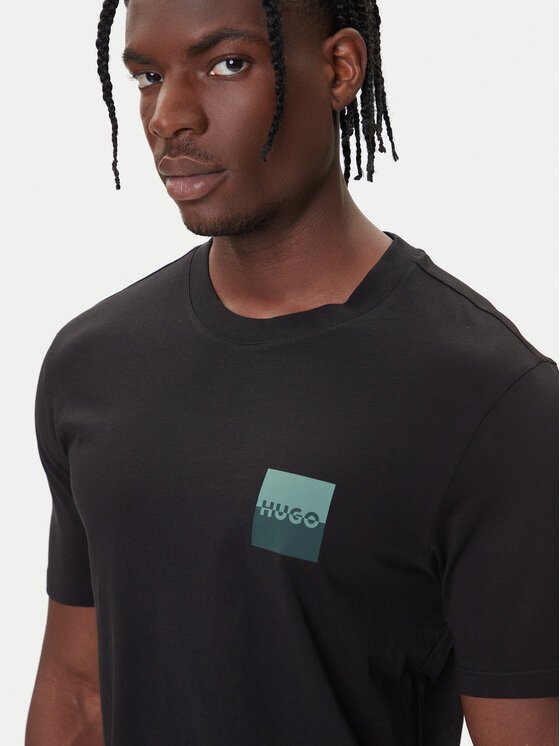 HUGO HUGO Tričko Dapusi 50544458 Čierna Regular Fit