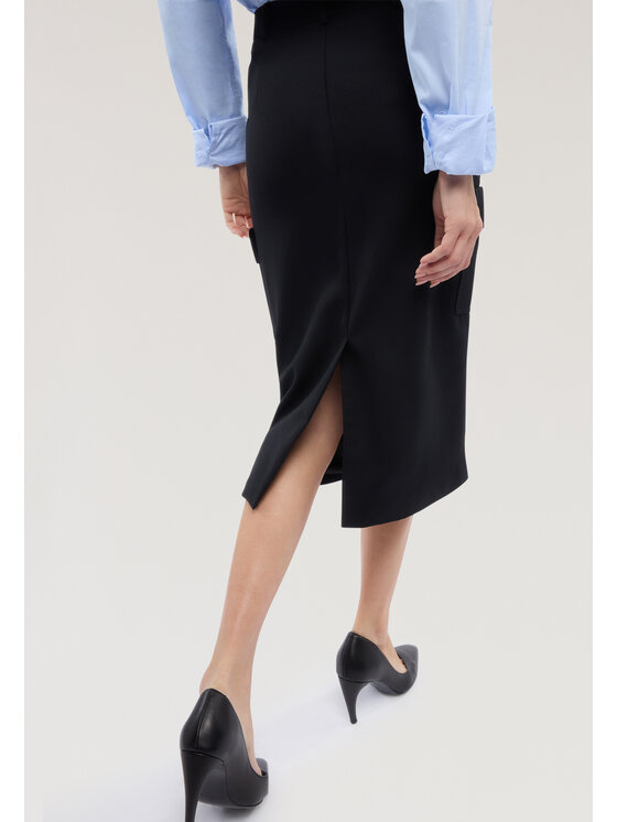 Trussardi Trussardi Spódnica midi 1182A000663N033 Czarny Regular Fit