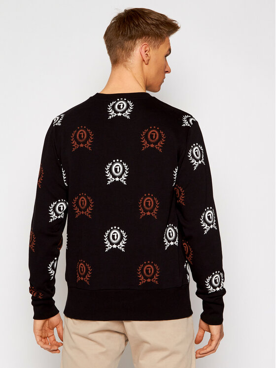 Trussardi Trussardi Bluză Fleece 52F00160 Negru Regular Fit