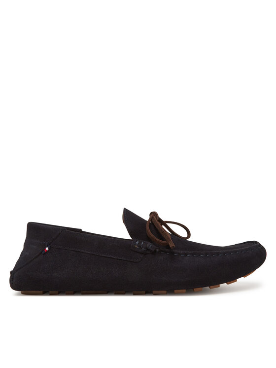 Tommy Hilfiger Tommy Hilfiger Mocasini Hilfiger Folded Suede Driver FM0FM05385 Bleumarin