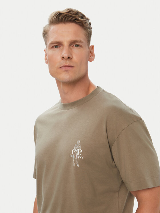 C.P. Company C.P. Company T-krekls 21CMTS166A005100W Bēšs Regular Fit