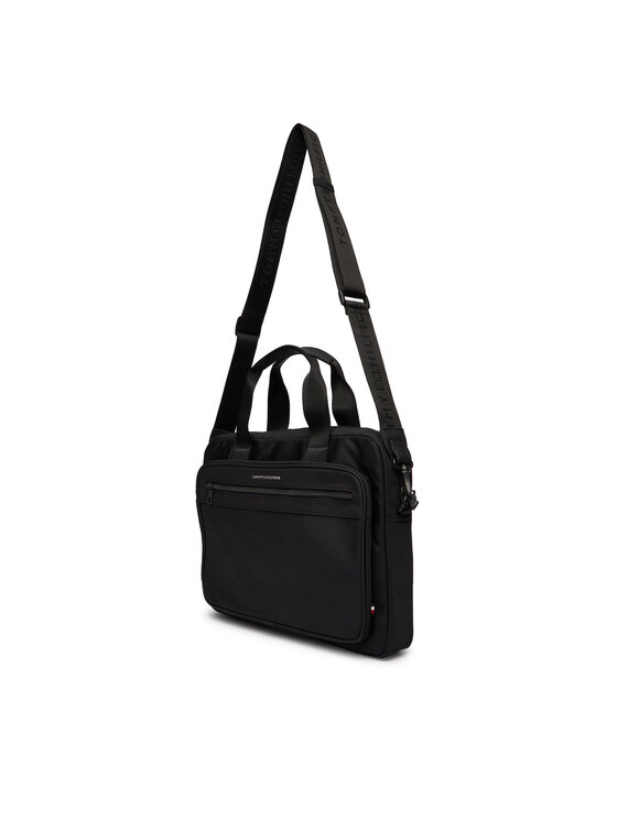 Tommy Hilfiger Tommy Hilfiger Taška na laptop Th Repreve Computer Bag AM0AM14149 Čierna