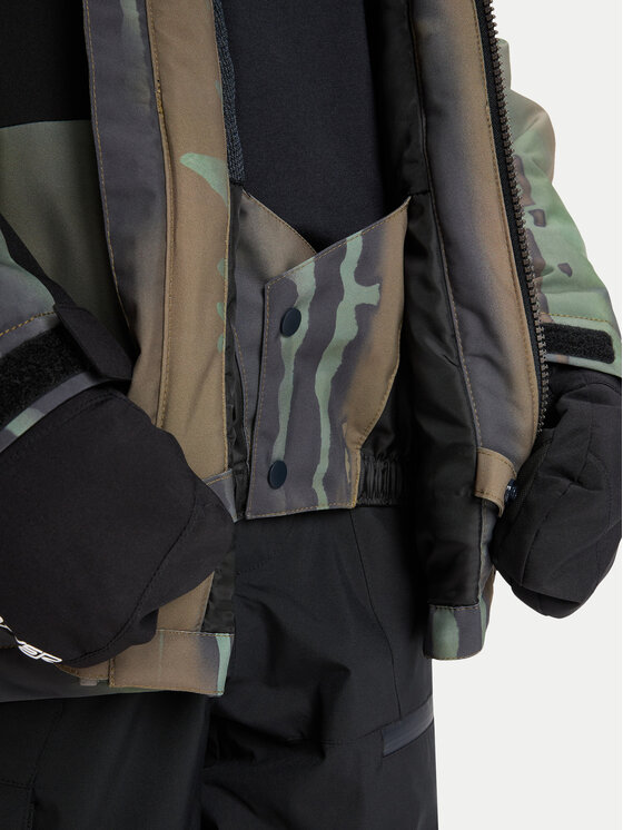 Quiksilver Quiksilver Kurtka snowboardowa Side Hit Block EQBTJ03218 Khaki Regular Fit
