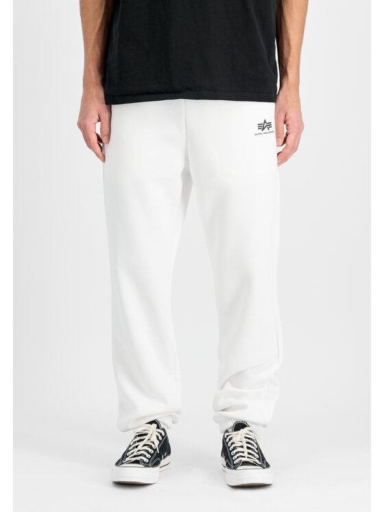 Alpha Industries Alpha Industries Joggery Basic Small Logo II Jogger Biały Regular Fit