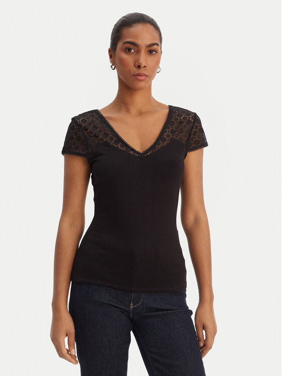 Morgan Morgan Blūze 251-DFLO Melns Slim Fit