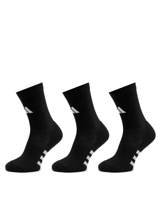 Női 3 pár uniszex hosszú szárú zokni adidas, Fekete, Performance Cushioned IC9521