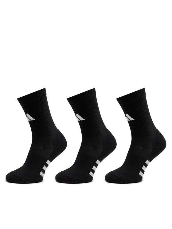 Set de 3 perechi de șosete medii unisex adidas Performance Cushioned IC9521 Negru