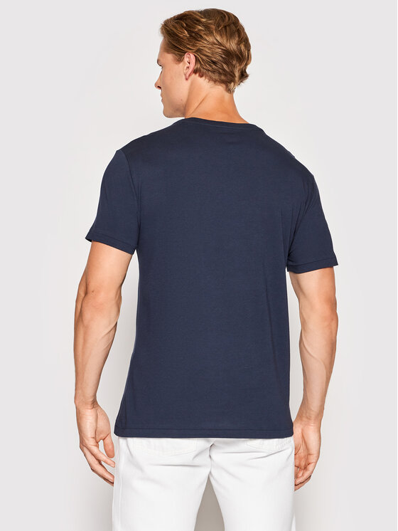 Polo Ralph Lauren Polo Ralph Lauren Majica 710671453091 Mornarsko modra Custom Slim Fit