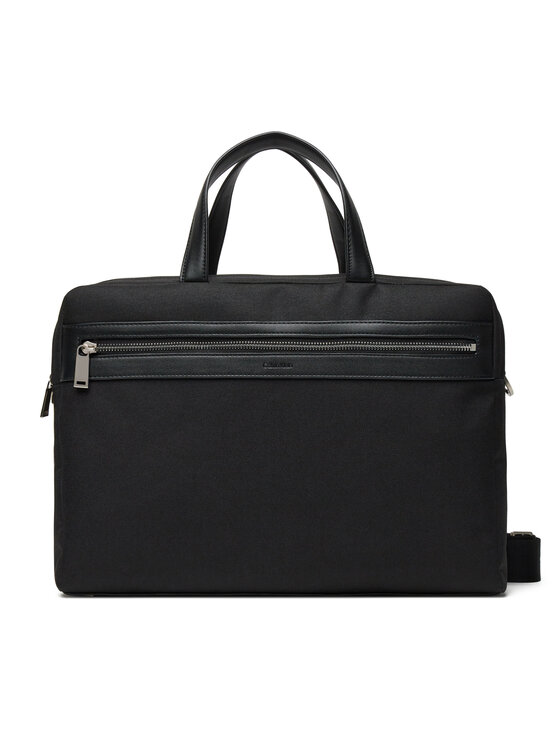Calvin Klein Taška na laptop Contrast Commuter Bag LV04D3032G Čierna