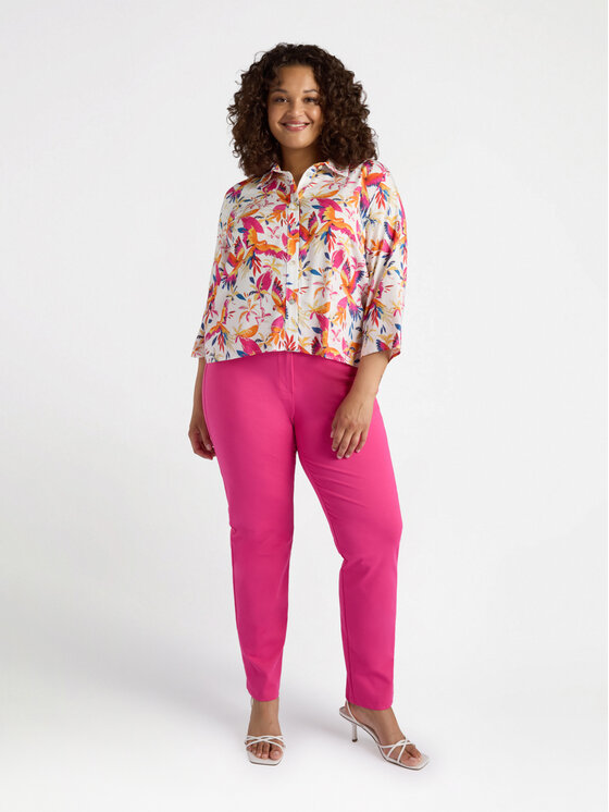 Fiorella Rubino Fiorella Rubino Koszula 5041T001384N0S1 Różowy Boxy Fit