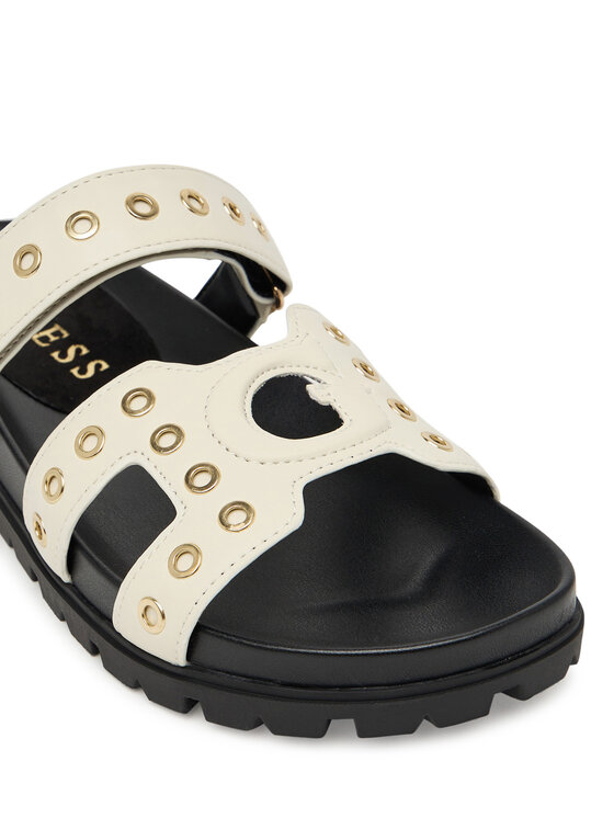 Guess Guess Klapki FLPFAS ELE03 Écru